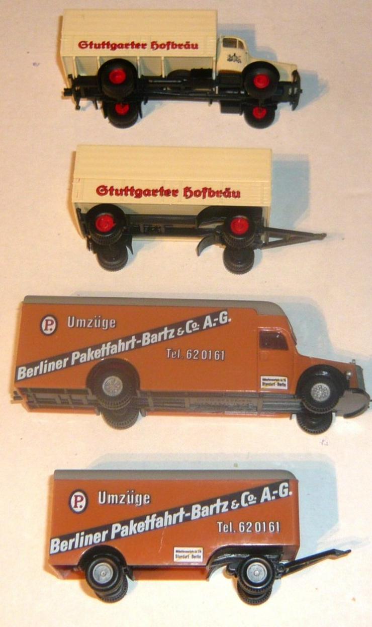 Bild 6: Brekina Albedo alt 1:87 MB L6600 Möbelzug MB Stuttgarter Hofbräu