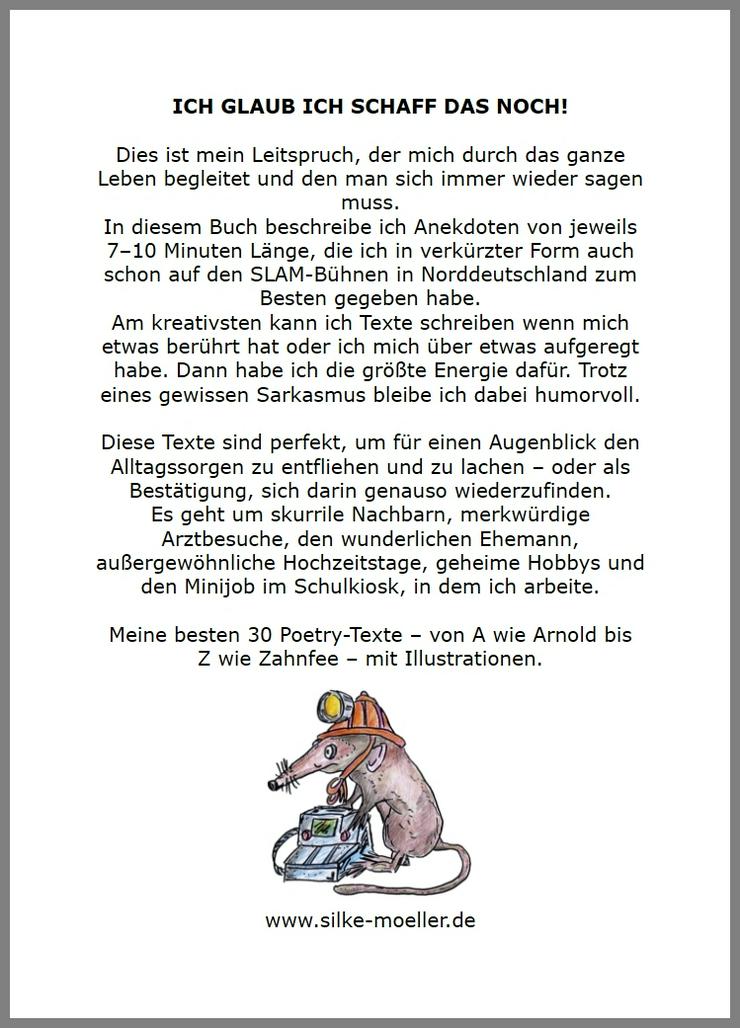 Bild 2: Ich glaub ich schaff das noch! - 30 Poetry-Texte von Silke Möller