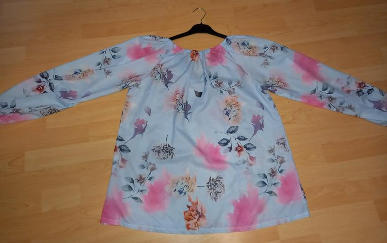 Bild 4: Schöne Damen Tunika in Hellblau Größe: XXL