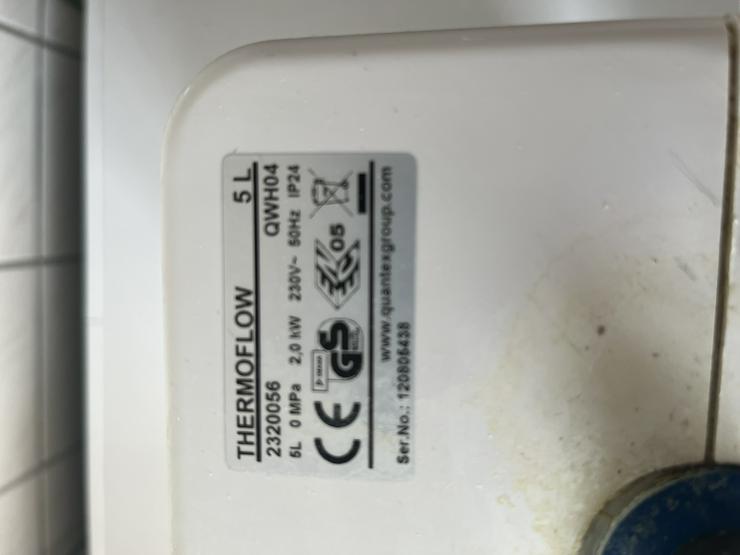 Bild 2: Wasserboiler - 5l Durchlauferhitzer untertisch, drucklos