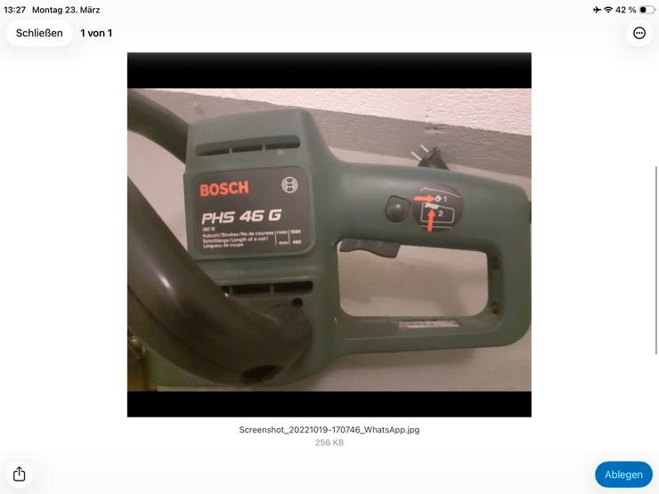 Bild 2: Bosch Heckenschere elektrisch