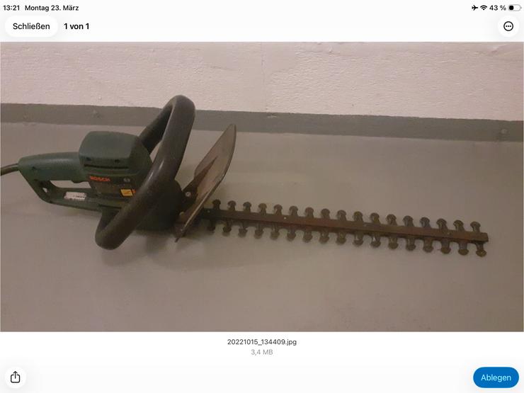 Bosch Heckenschere elektrisch - Kettensägen & Heckenscheren - Bild 1