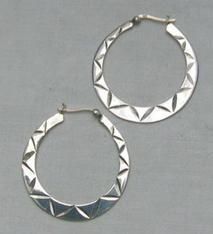 Bild 2: sehr ansprechende Kreolen, 925 Silber