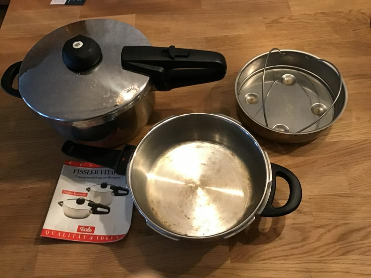 Bild 4: Fissler Schnellkochtopfset verschiedene Größen