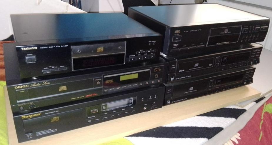 Compact-Disc-Player-Set - 6 X CD-Player-Konvolut von Technics, JVC, Dual, Orion und Magnum...!!! *****TOP*****