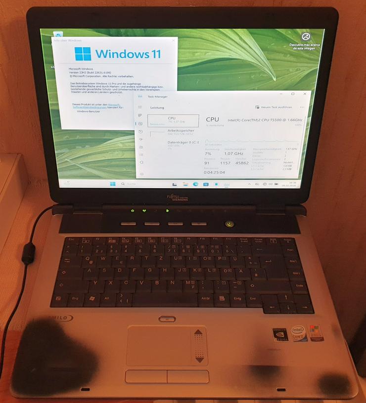 Notebook FUJITSU-SIEMENS AMILOPI1556