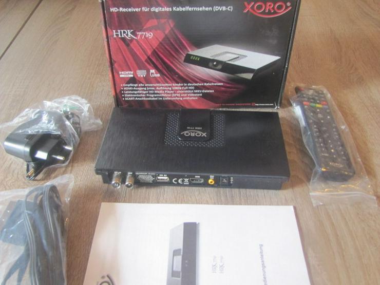 Bild 5: Digitaler HD Kabel Reciever XORO HRK 7719 - Neu & OVP + Zubehör