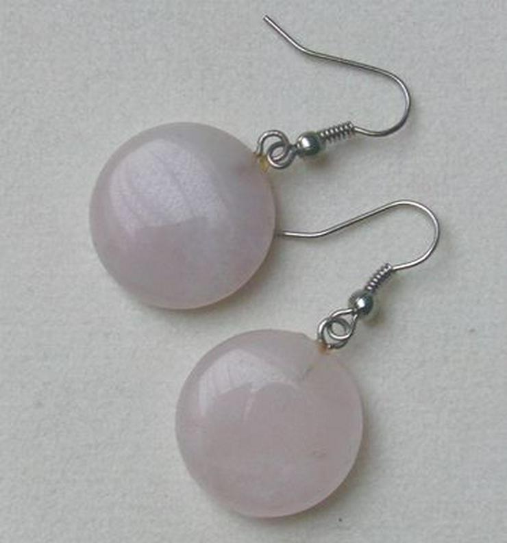 Bild 2: Ohrringe, Rosenquarz, kleidsam und chic
