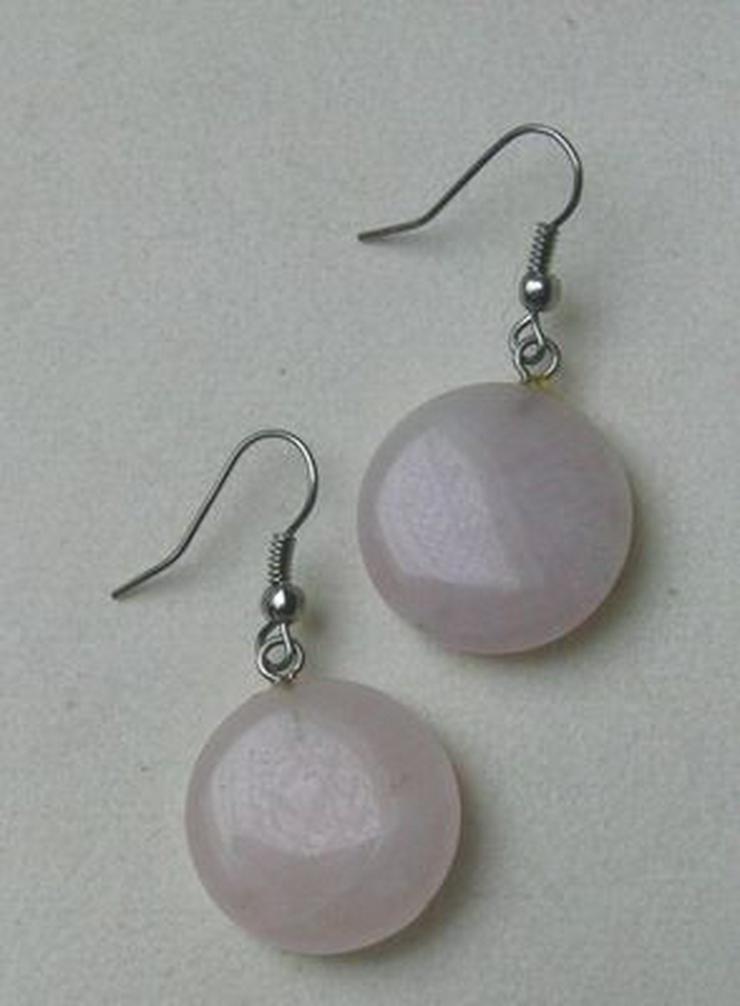 Bild 4: Ohrringe, Rosenquarz, kleidsam und chic