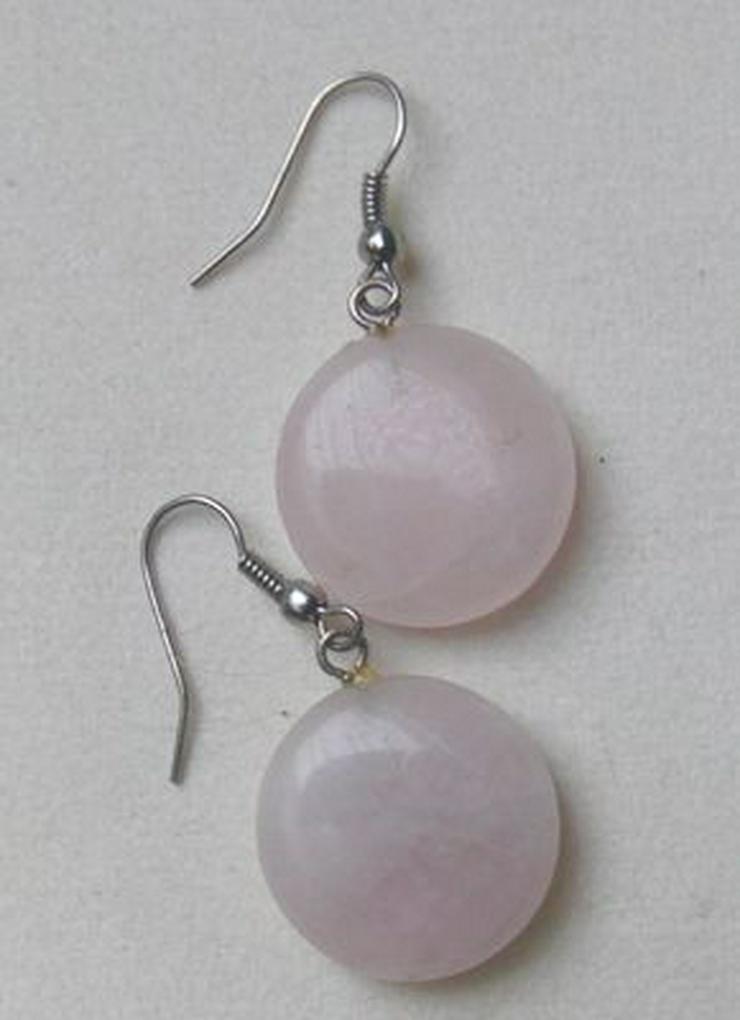 Bild 3: Ohrringe, Rosenquarz, kleidsam und chic