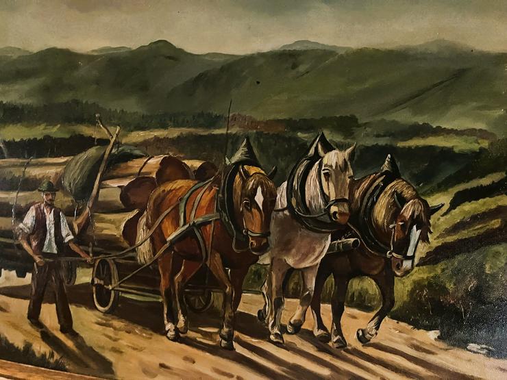 Top Gemälde altes Motiv aus dem Oberbergischen Land