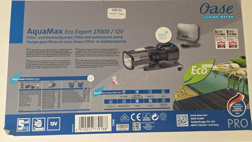 OASE AquaMax Eco Expert 27000/ 12V Filter- und Bachlaufpumpe