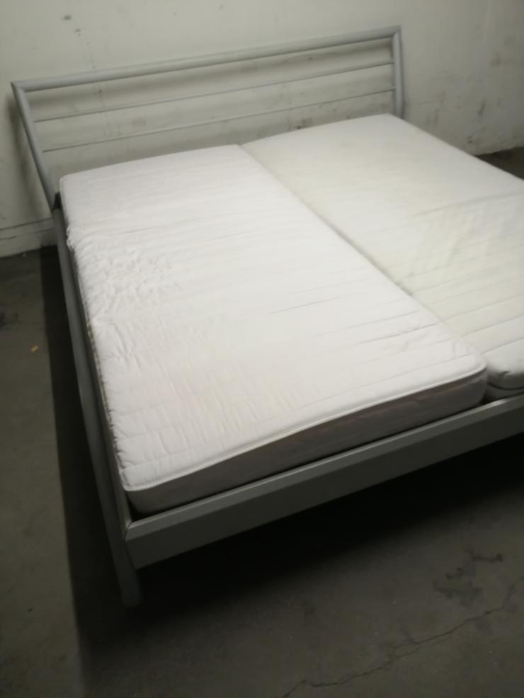 Bild 2: DIESAN Metall Holz Doppel Bett 180 x 200 cm