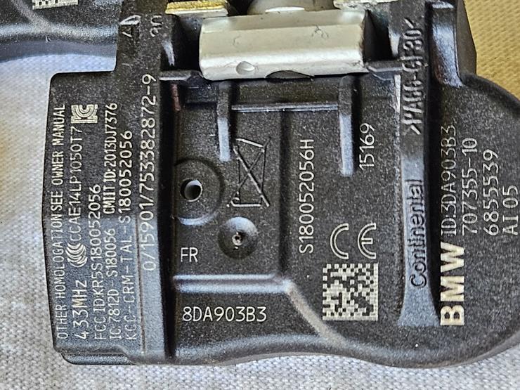 Bild 4: Verk. 3 St. gebrauchte Reifendrucksensoren (RDKS) v. Continental für BMW und MINI