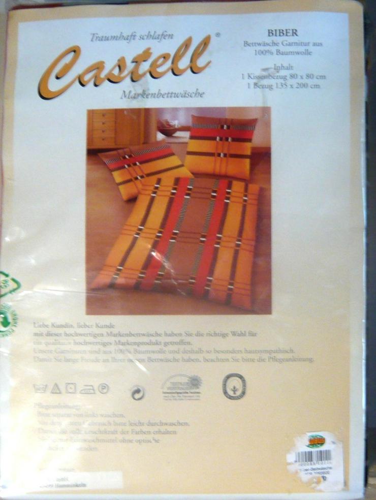 Bild 6: 2x Castell Biber Bettwäsche Decke 135x200 Kissen 80x80 NEU!!