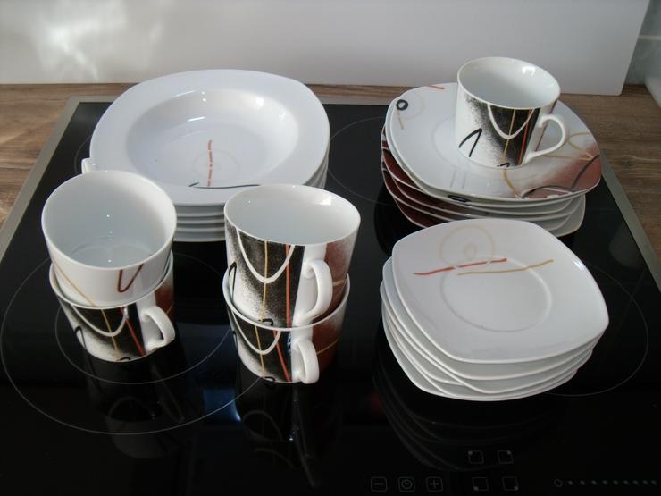 Kaffe servis , Porzellan Tee-Kaffeeservice für 6 Personen .