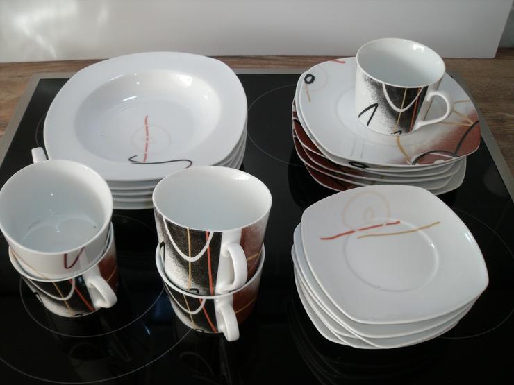 Bild 5: Kaffe servis , Porzellan Tee-Kaffeeservice für 6 Personen .