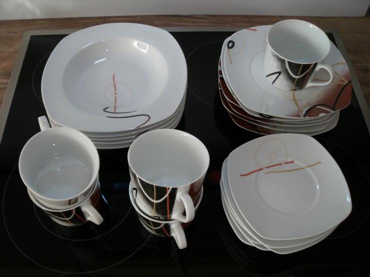 Bild 2: Kaffe servis , Porzellan Tee-Kaffeeservice für 6 Personen .