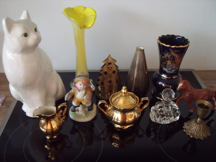 Vase kerzenständer , Teller , Fass . Figuren , kerzenständer , vasen + Geschenk .