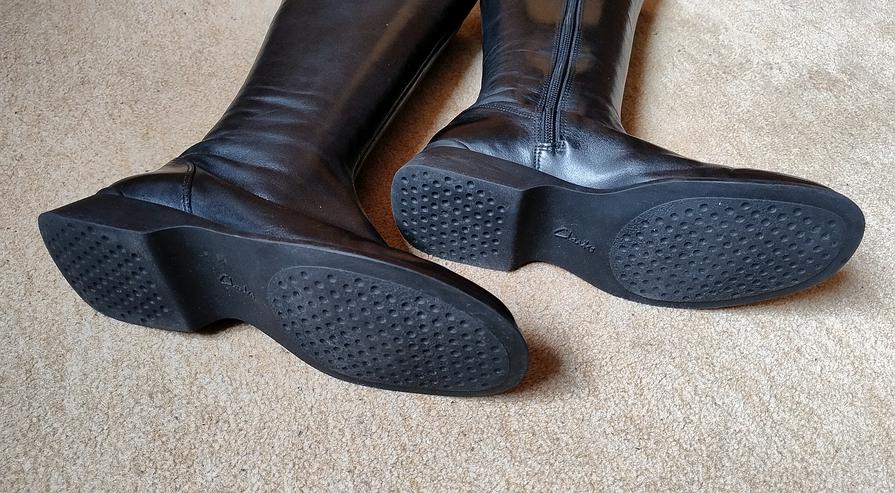 Bild 5: Vintage Lederstiefel Fa. "Clarks", Größe 37, nur 2 bis 3x getragen !