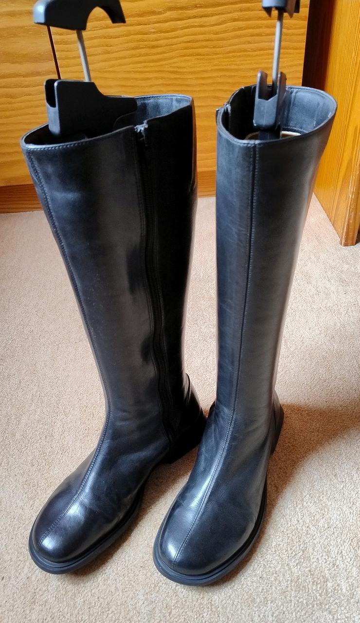 Vintage Lederstiefel (Reitstiefel?) Fa. "Clarks", Größe 37, 2 bis 3x getragen !