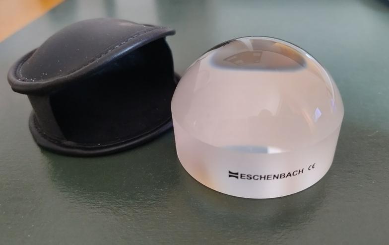 Bild 4: Kartenlupe für Seekarten und Wanderkarten der Fa. Eschenbach