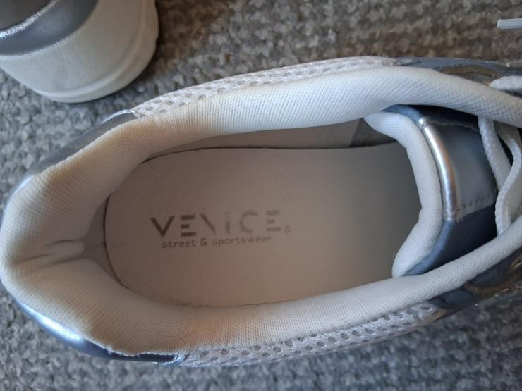 Bild 5: Hohe Damen Sneakers Größe 38 Venice Grau/Weiß