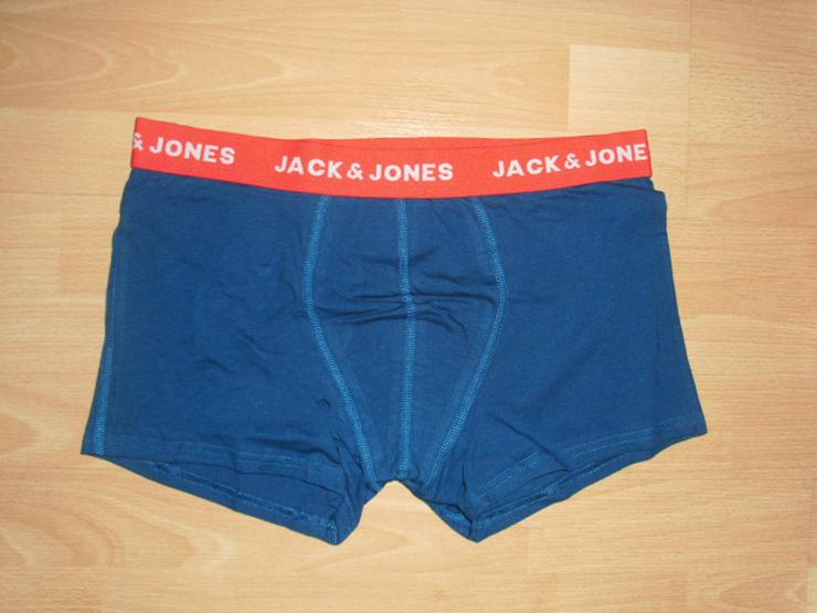Bild 6: 5 Boxershorts von Jack & Jones, schwarz + blau, Gr. L OVP