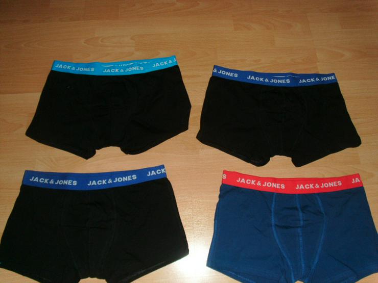 Bild 4: 5 Boxershorts von Jack & Jones, schwarz + blau, Gr. L OVP
