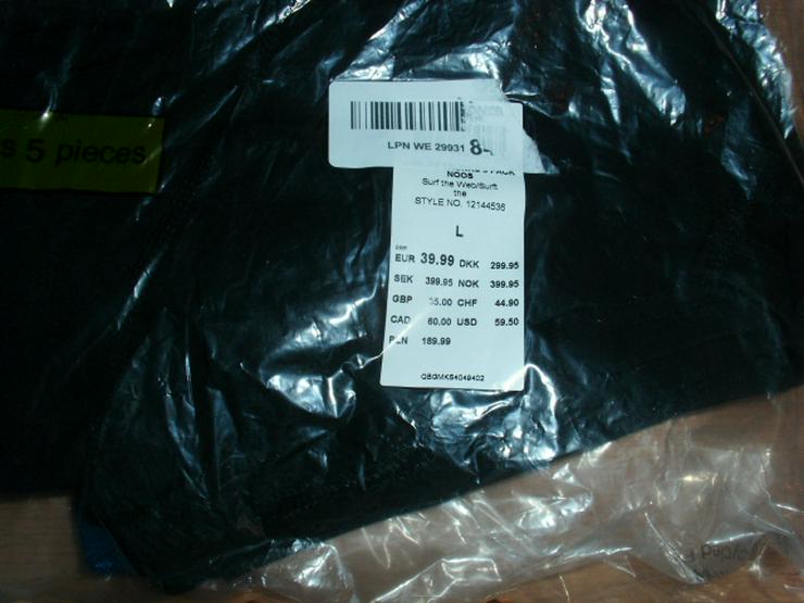 Bild 3: 5 Boxershorts von Jack & Jones, schwarz + blau, Gr. L OVP