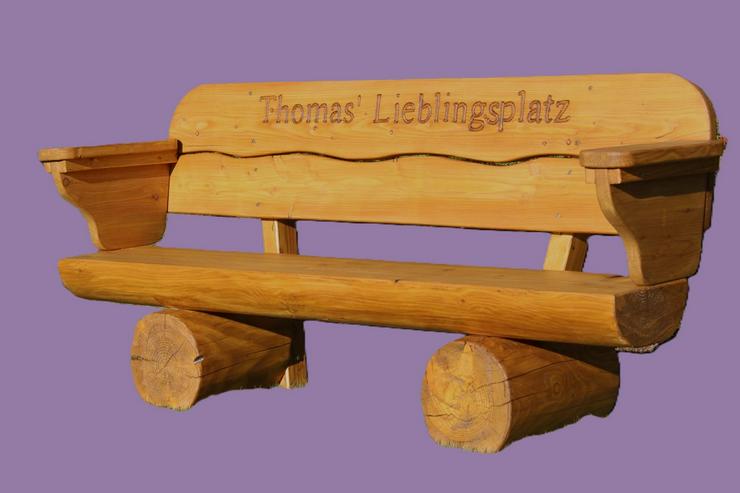 Bild 12: Baumbank. Gartenbank. Holzbank. Krongartmöbel.