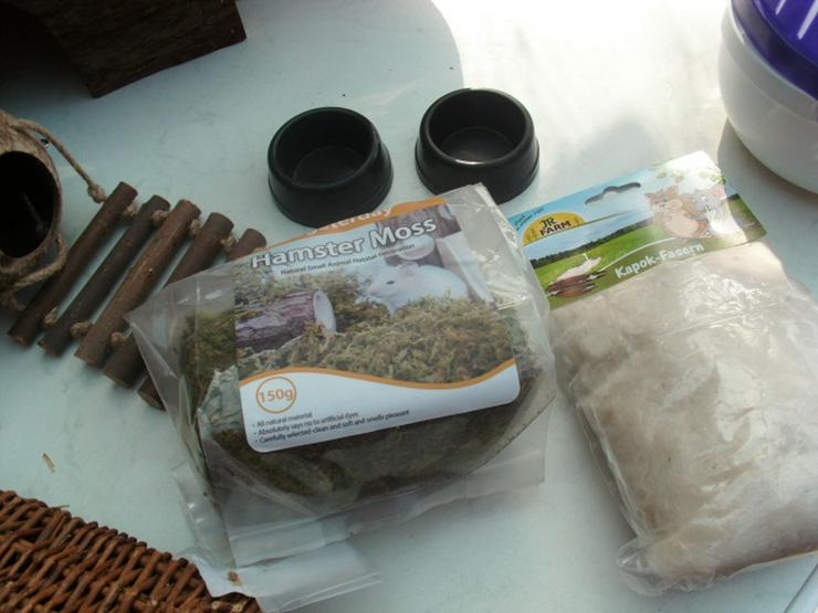 Bild 11: Kleintierkäfig / Heim für kleine Nagetiere, plus Zubehör