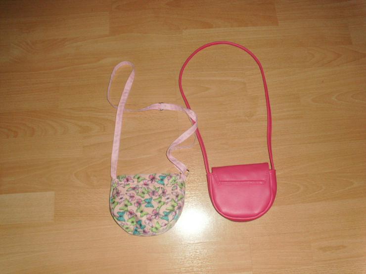 Bild 4: 2 süße Kinderhandtaschen, pink + Schmetterlinge