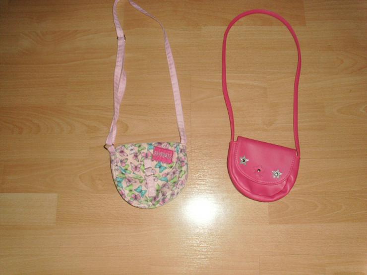 2 süße Kinderhandtaschen, pink + Schmetterlinge