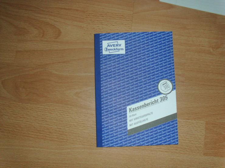 Bild 6: 130 neue Kundenkarteikarten, inkl. Box, plus Kassenbericht 305