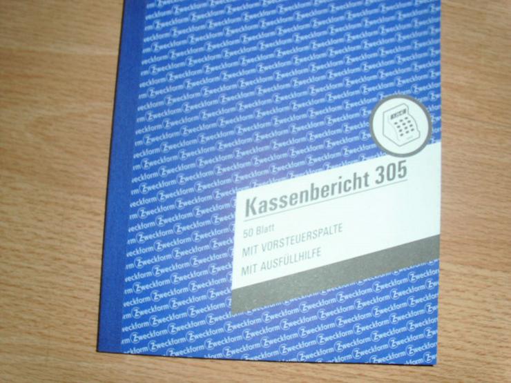 Bild 7: 130 neue Kundenkarteikarten, inkl. Box, plus Kassenbericht 305