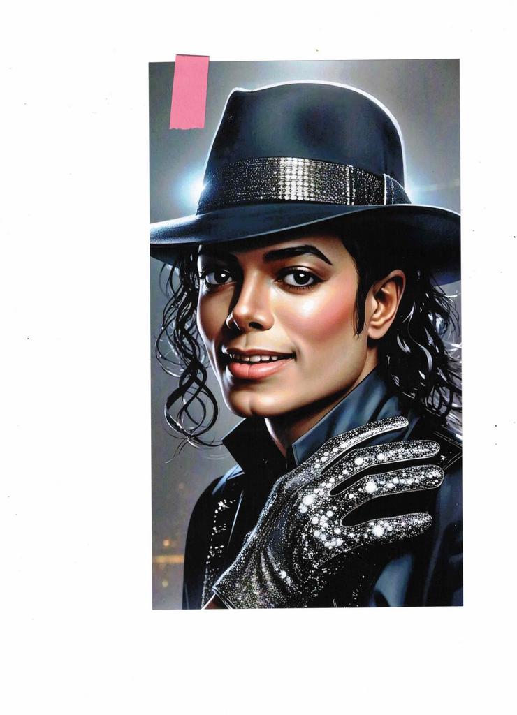 Michael Jackson in Hochglanz auf Fotopapier