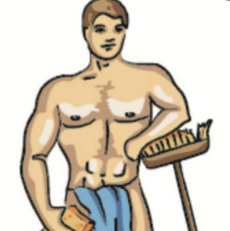 Gut bestückter Mann bietet Hilfe rund um Haushalt, Garten. 