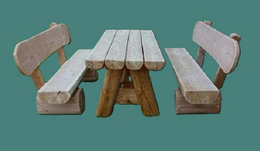 Bild 2: Gartenmöbel aus Lärchenholz. Holzmöbel.