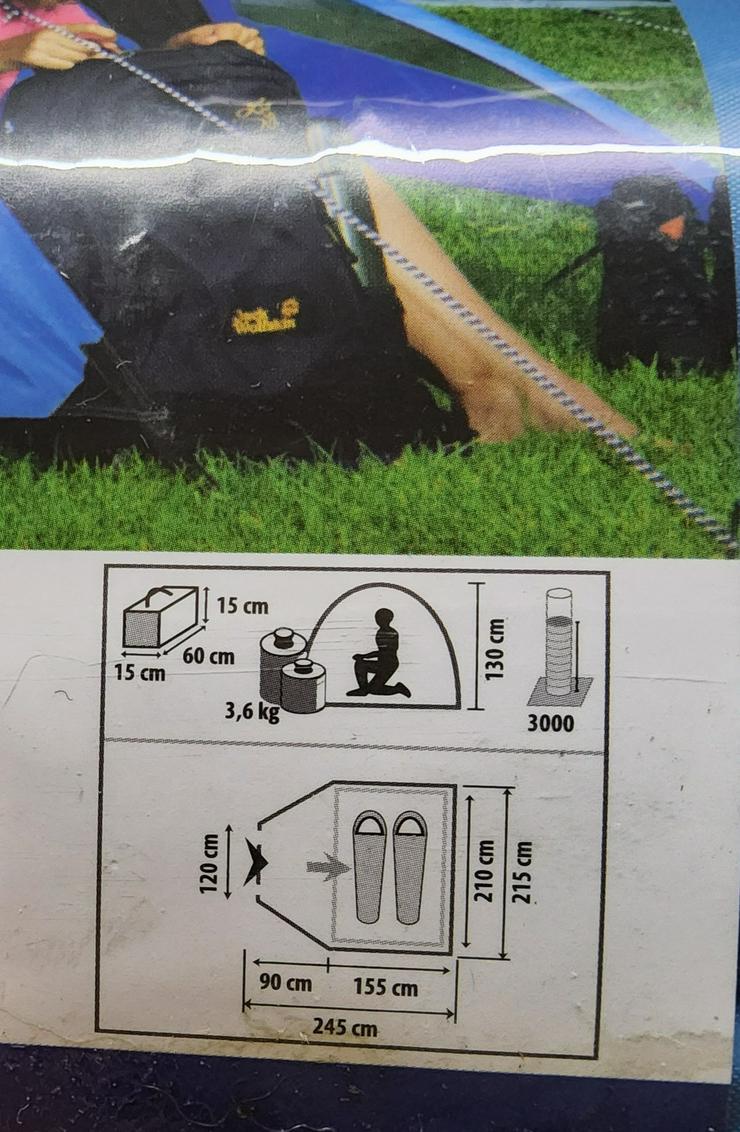 Bild 4: 2- Mannzelt mit passender Luftmatratze zu verkaufen 