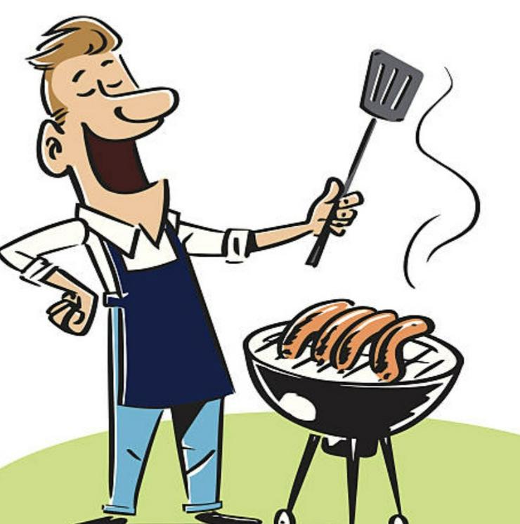 Ich helfe euch  Grillen bei eine Party.