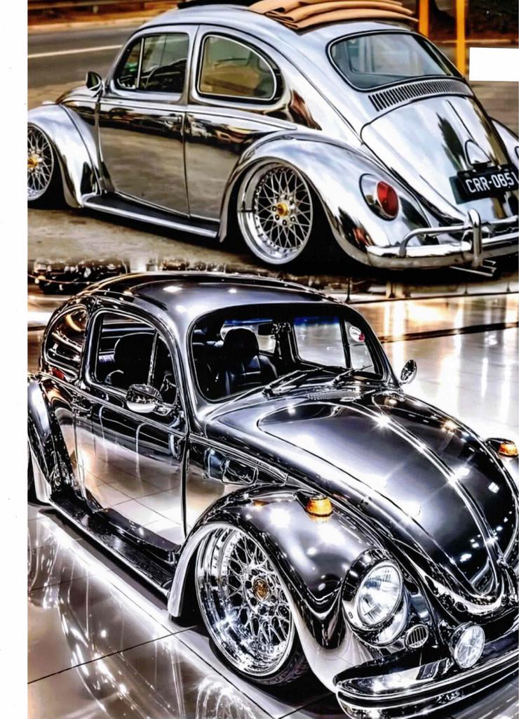 Bild 2: Hochglanzbild auf Fotopapier "SIEDLUNG ODER FLUGZEUG" oder VWKÄFER