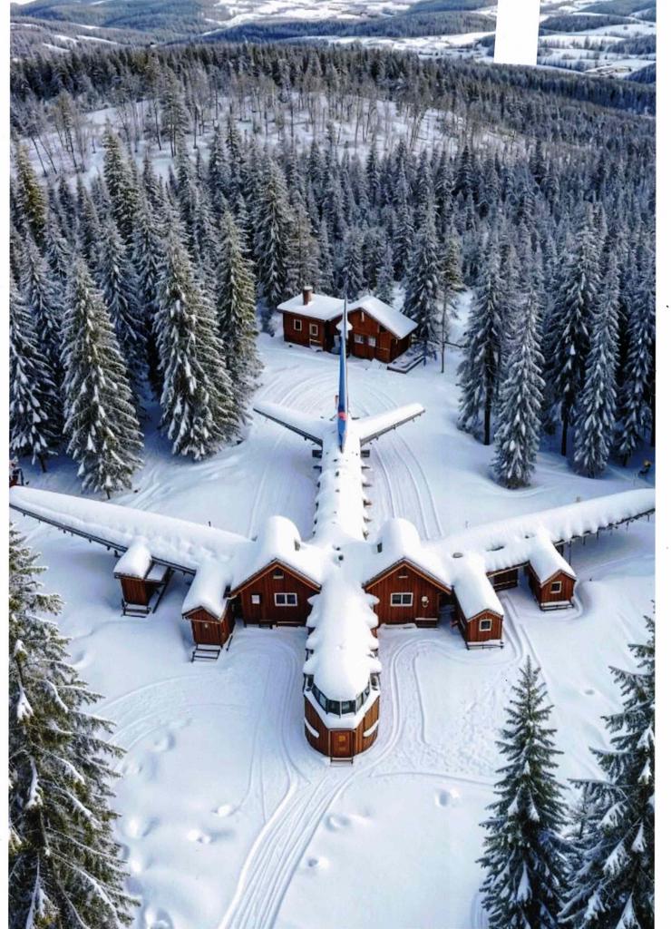 Hochglanzbild auf Fotopapier "SIEDLUNG ODER FLUGZEUG" oder VWKÄFER - Weitere - Bild 1