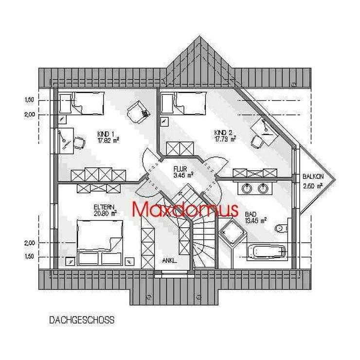 maxdomus Deutschland " Wir leben Häuser" Haus Trevisio Massivhaus - Haus kaufen - Bild 3